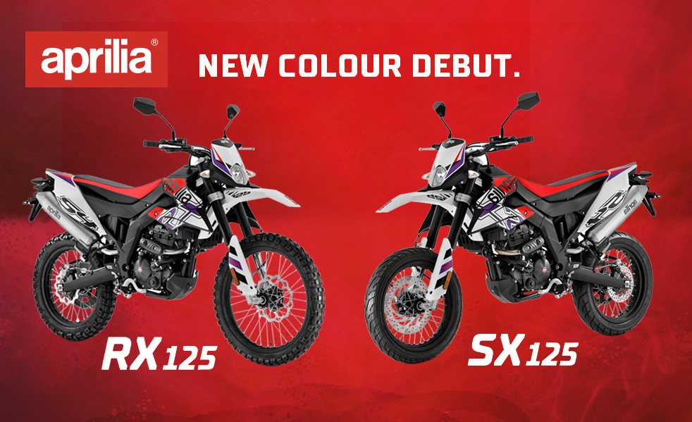 アプリリア RX125 & SX125 追加カラー発売のご案内